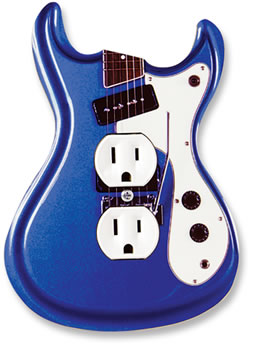 The Wilson Bros Blue Guitar Outlet Cover